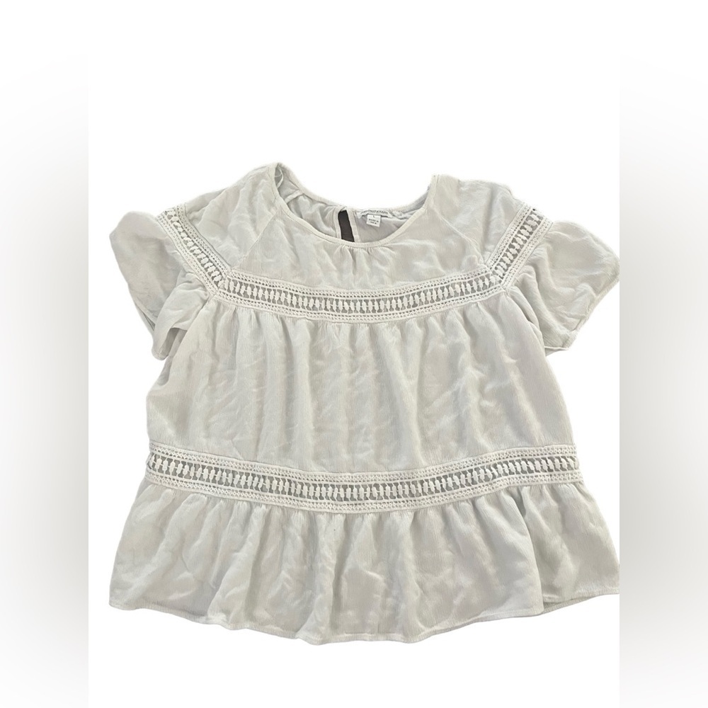 John Paul Richard White Blouse In Size Large